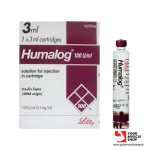 1 x humalog 100iu refill cartridge 3ml