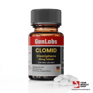 clomid (clomiphene citrate) 25mg / per tab – 200 tablets – genlabs