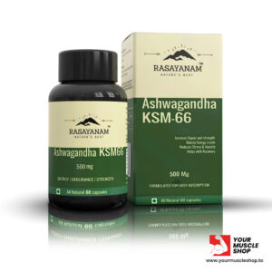 ashwagandha ksm 66 – ashwagandha root extract – (500mg / per capsule) – [60 capsules] – rasayanam