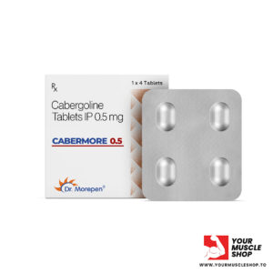 cabermore 0.5 ( cabergoline tablets ) 0.5mg / per tab [ 4 tablets strip] – dr morepen