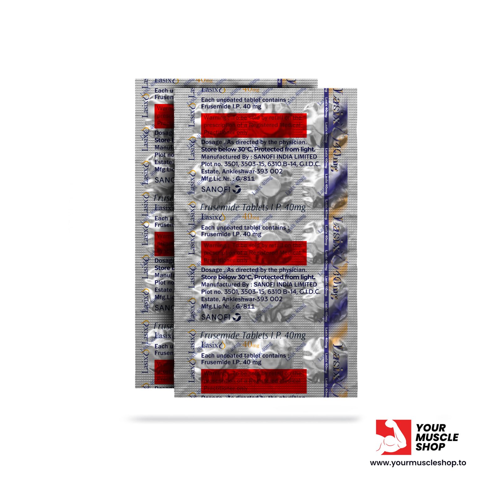 LASIX FUROSEMIDE 40 MG / PER TAB – [15 TABLETS STRIP] – SANOFI LABS ...
