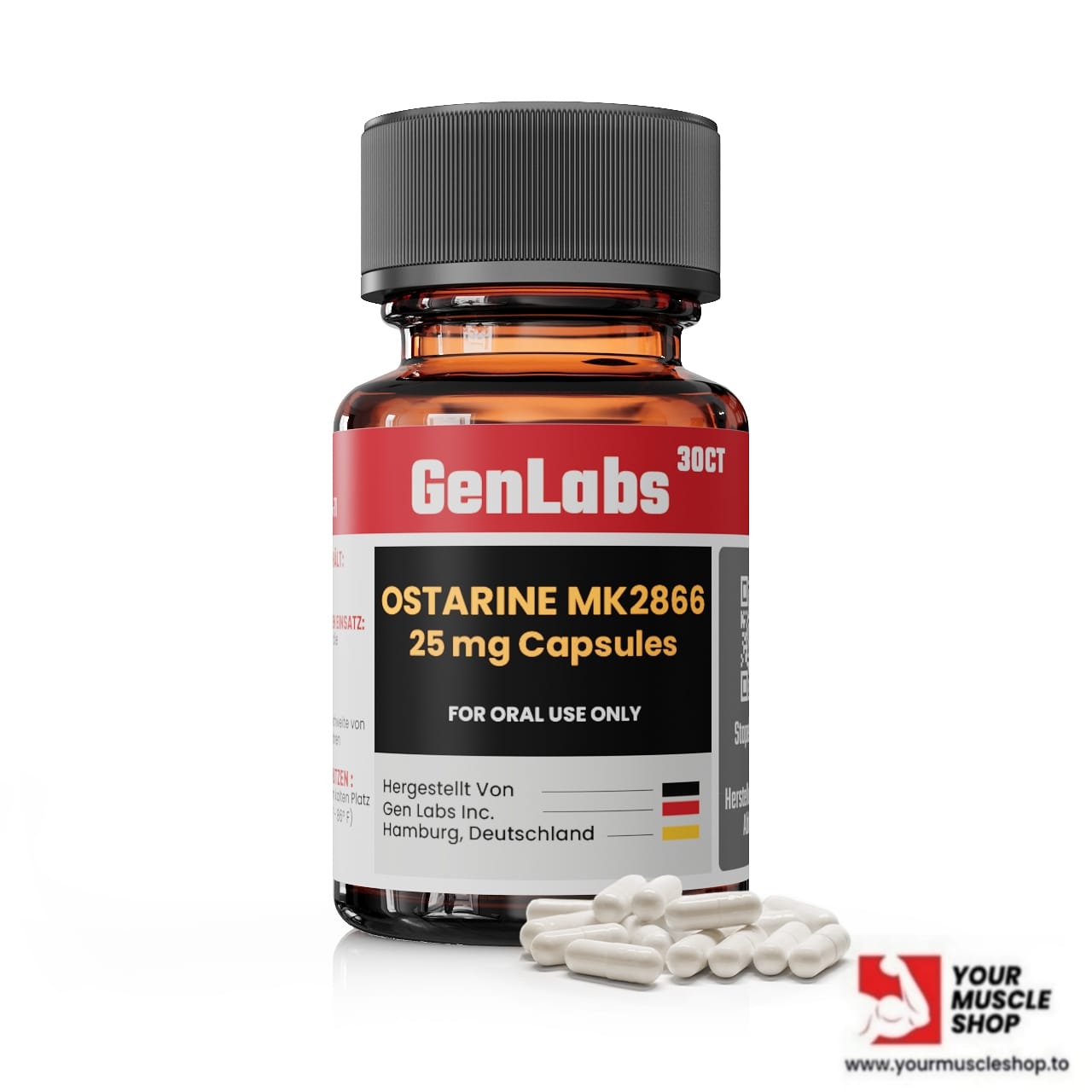 ostarine – mk2866 25 mg / per capsule – 30 capsules genlabs