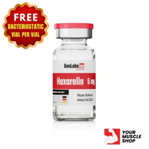 Hexarelin 5mg Vial – (with Bacteriostatic Water) – Genlabs