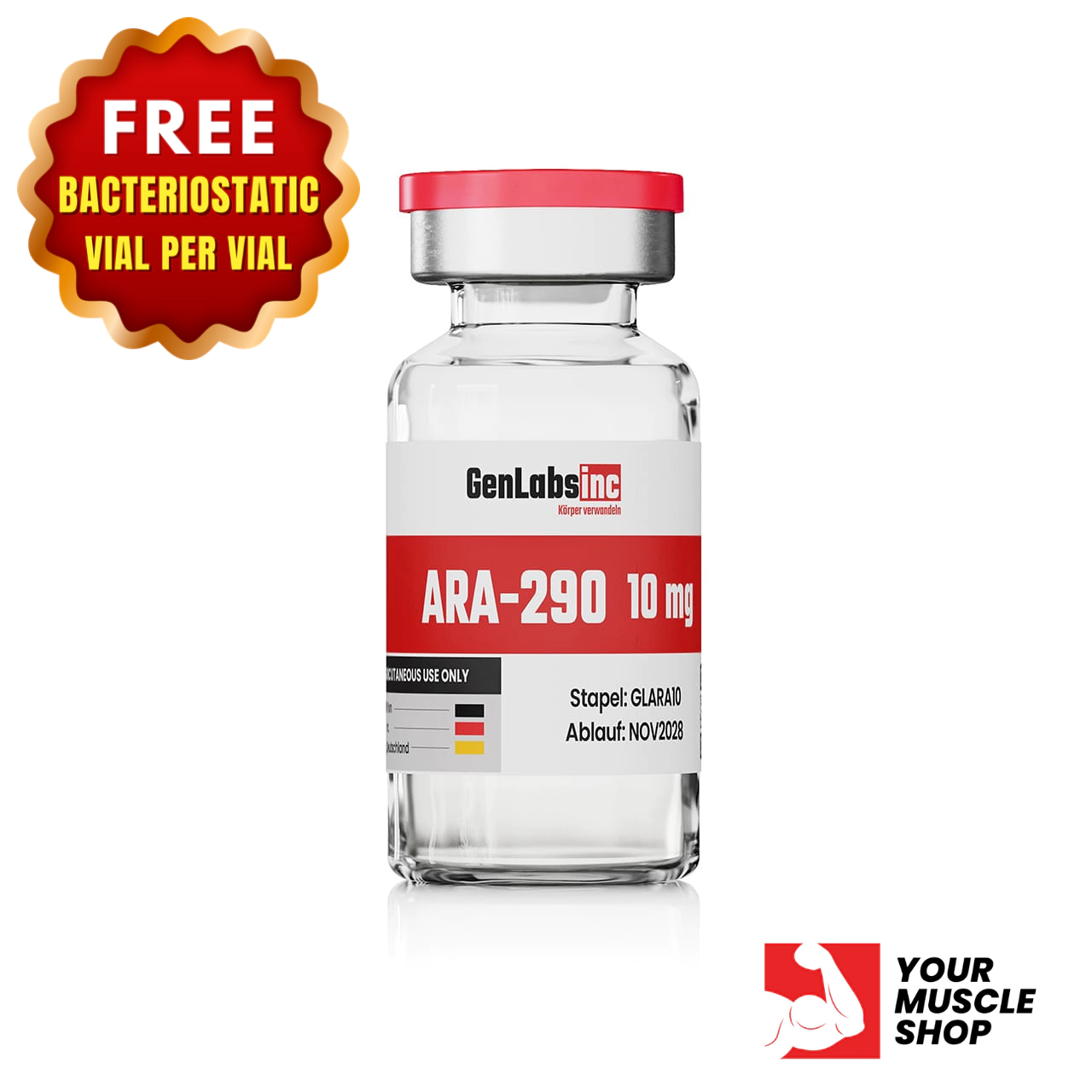 Ara – 290 10mg Vial – (with Bacteriostatic Water) – Genlabs